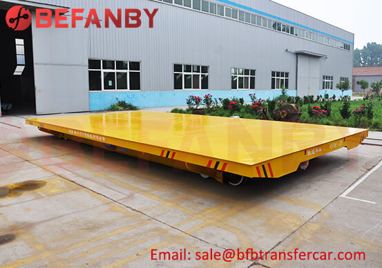 Motor Driven Battery 20T Wireless Transfer Cart On Rails