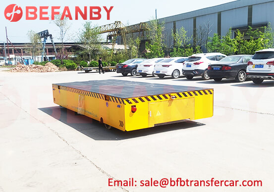 20mt Battery Operated Floor Mounted Transfer Trolley For Heavy Castings