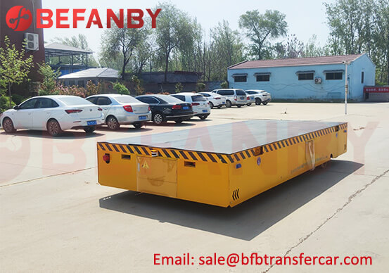 20mt Battery Operated Floor Mounted Transfer Trolley For Heavy Castings
