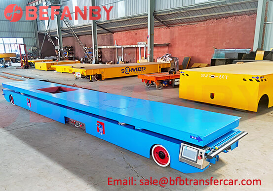 4T Automatic Lifting RGV Rail Guided Trolley For Material Transfer