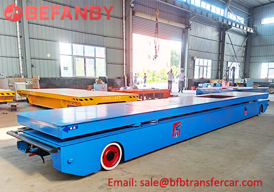 4T Automatic Lifting RGV Rail Guided Trolley For Material Transfer