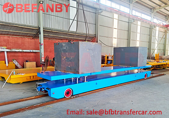 4T Automatic Lifting RGV Rail Guided Trolley For Material Transfer