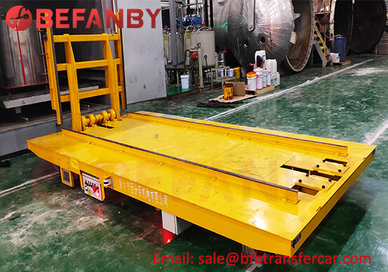 8 Ton Battery Powered Ferry Rail Transfer Trolley For Drying Room