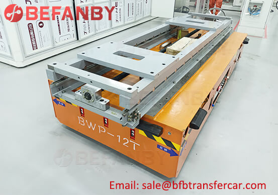 12T Electric Trackless Industrial Transfer Trolley For Lithium Battery Line