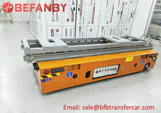 12T Electric Trackless Industrial Transfer Trolley For Lithium Battery Line