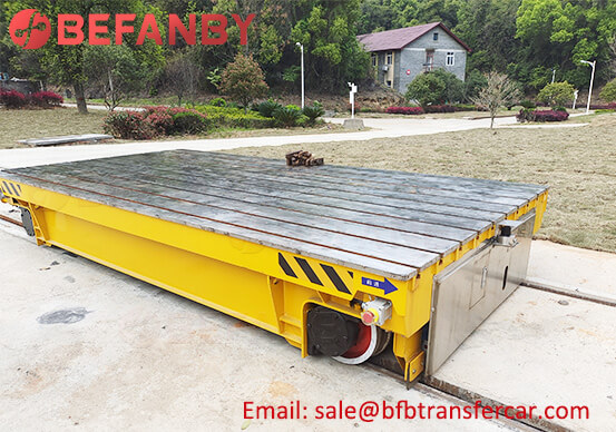 30T Outdoor Moving Anti-Explosion Turntable Rail Transfer Cart