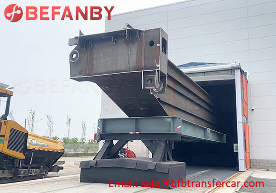6 Sets 75T Sand Blasting Room Rail Trolley For Crane Transfer