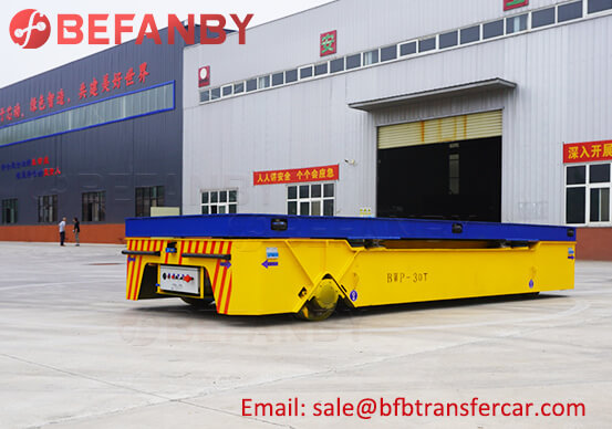 30 Ton Lifting Steerable Trackless Transfer Cart With Radio Control