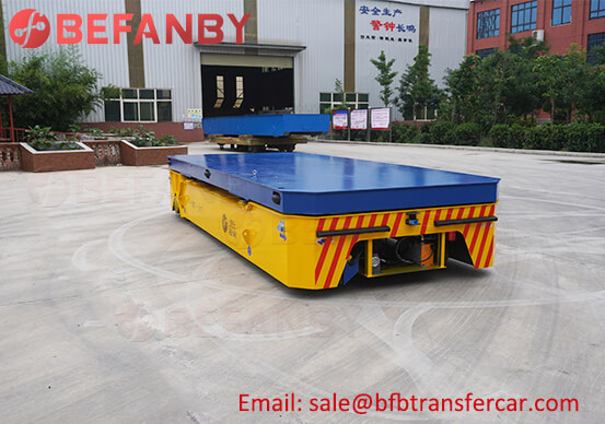 30 Ton Lifting Steerable Trackless Transfer Cart With Radio Control