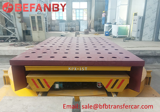 5 Sets Anti-Explosion 20T Turntable Ferry Rail Transfer Cart For Coating Line