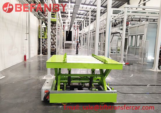 500KG Lifting Automatic Electric Rail Transfer Trolley Factory