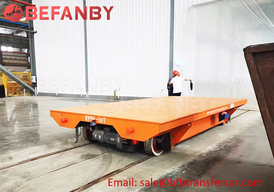 Clean Room Rail Transfer Cart Application