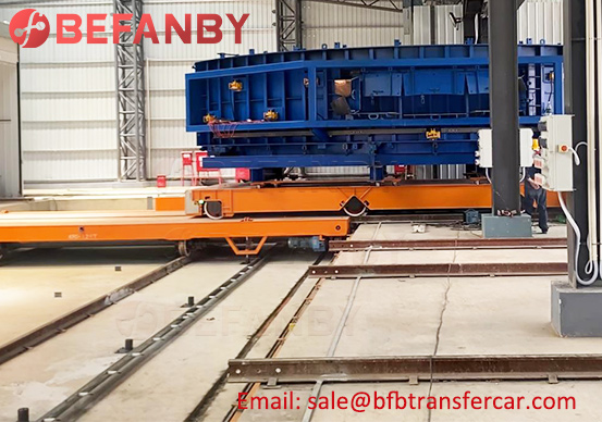100T Heavy Duty Rail Traverser Ferry Mold Transfer Cart Project