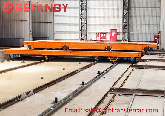 100T Heavy Duty Rail Traverser Ferry Mold Transfer Cart Project