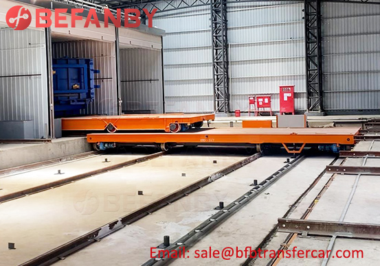 100T Heavy Duty Rail Traverser Ferry Mold Transfer Carts Project