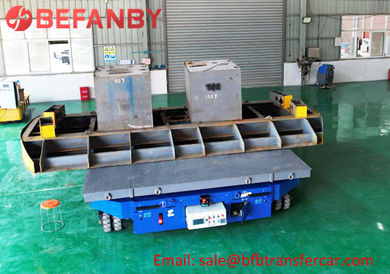 Singapore 10T Remote Control Operated Transfer Carts Agv With Jacks