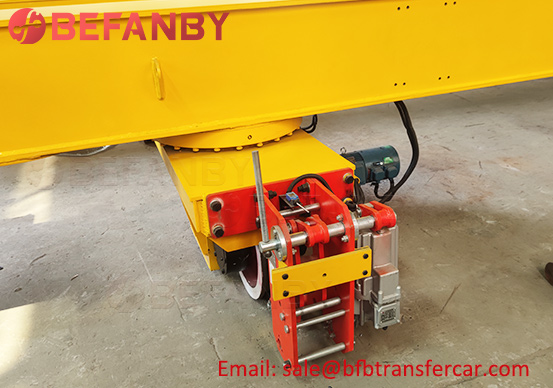 100T Generator Powered Rail Guided Transfer Vehicle For Heavy Beam Handling