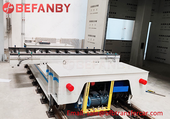 workshop rail transfer cart,short distance electric rail transfer trolley