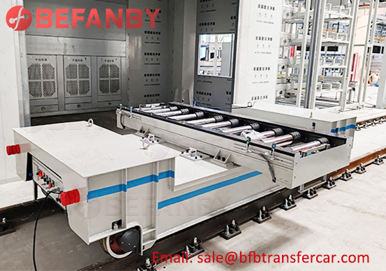 workshop electric rail trolley,10ton high efficiency cart