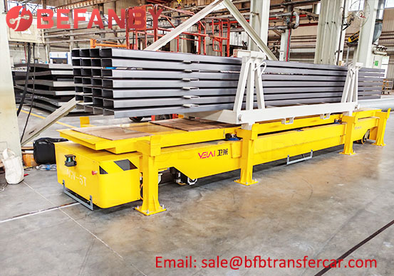steerable factory transfer trolley,industrial trackless transfer cart