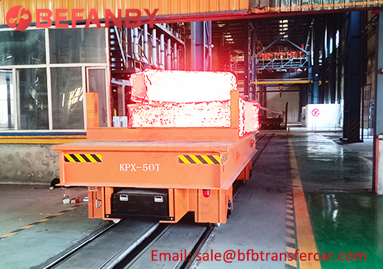 battery powered transfer cart,50t electric transfer trolley