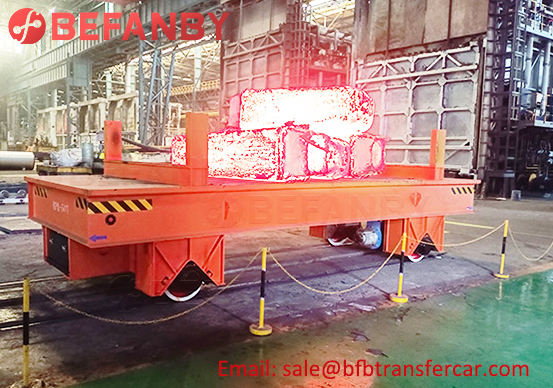 factory rail transfer trolley,50t turning industrial cart