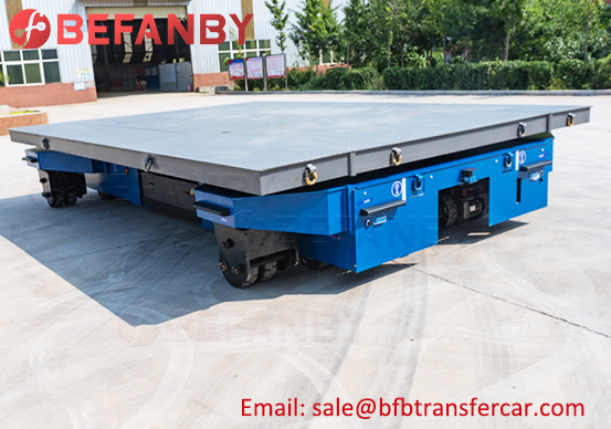 turning electric transfer trolley,10t material handling cart