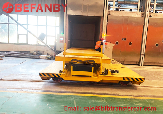 high efficiency transport cart,15t battery rail cart