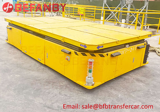 electric handling transport cart,20t battery powered transfer trolley
