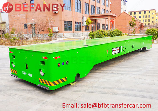 20t turning transfer cart,trackless transfer trolley