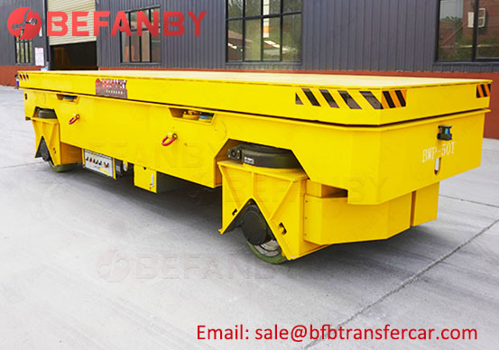 electric transfer cart,50t trackless transfer trolley