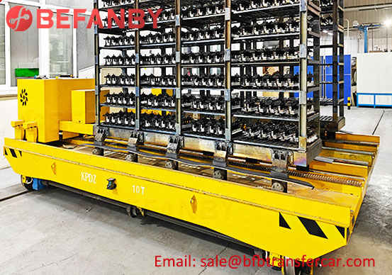 rail powered transfer cart,10t electric transfer trolley