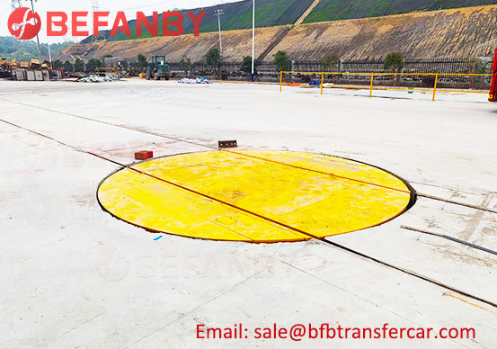 customized rail turntable,factory 30t rail cart