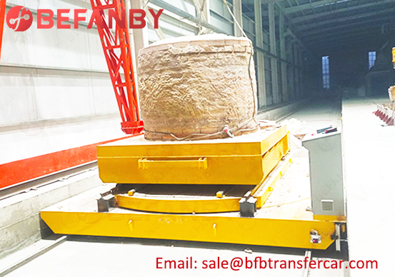 rail transfer cart with turntable,battery transfer trolley