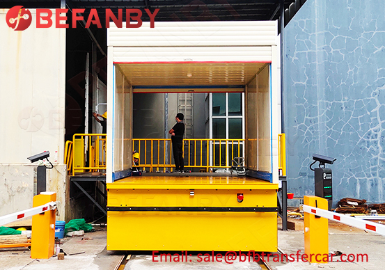 safety electric rail cart,2t factory transfer cart