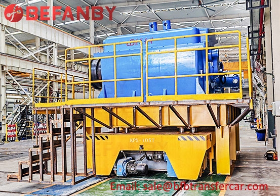 105t industrial transfer cart,electric transfer trolley