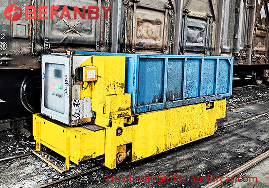 low voltage railway powered cart,2t customized transfer cart