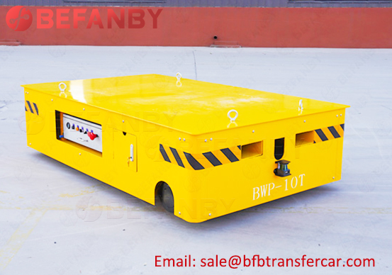 steerable trackless transfer cart