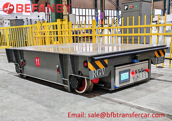automatic rail transfer RGV,12t electric transfer trolley