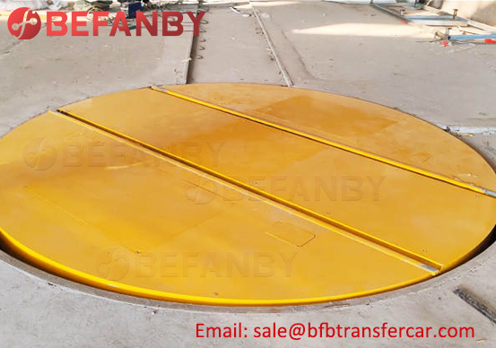 rail turntable transfer cart