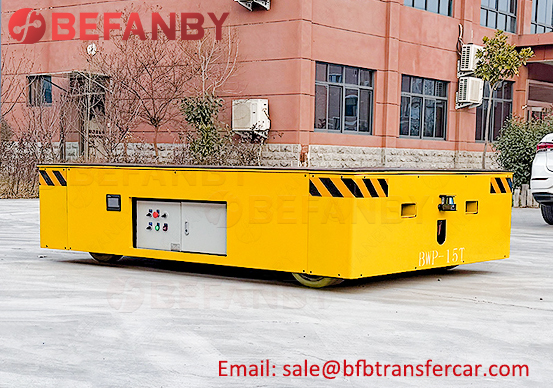 15t battery powered cart,factory electric transfer trolley
